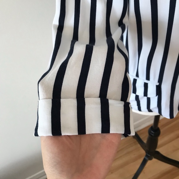 Forever 21 White & Blue Nautical blazer M - Picture 3 of 16